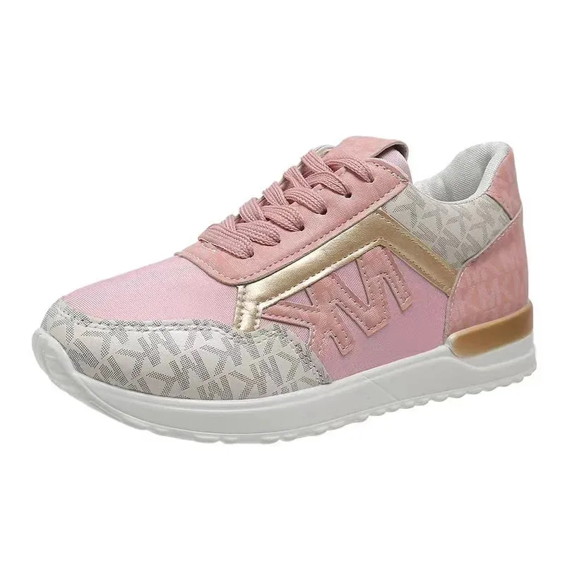 2024 Style New Women Wedges Sneakers Lace - Up Breathable Sports Shoes Casual Platform Female Footwear Ladies Vulcanized Shoes