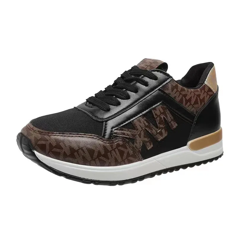 2024 Style New Women Wedges Sneakers Lace - Up Breathable Sports Shoes Casual Platform Female Footwear Ladies Vulcanized Shoes