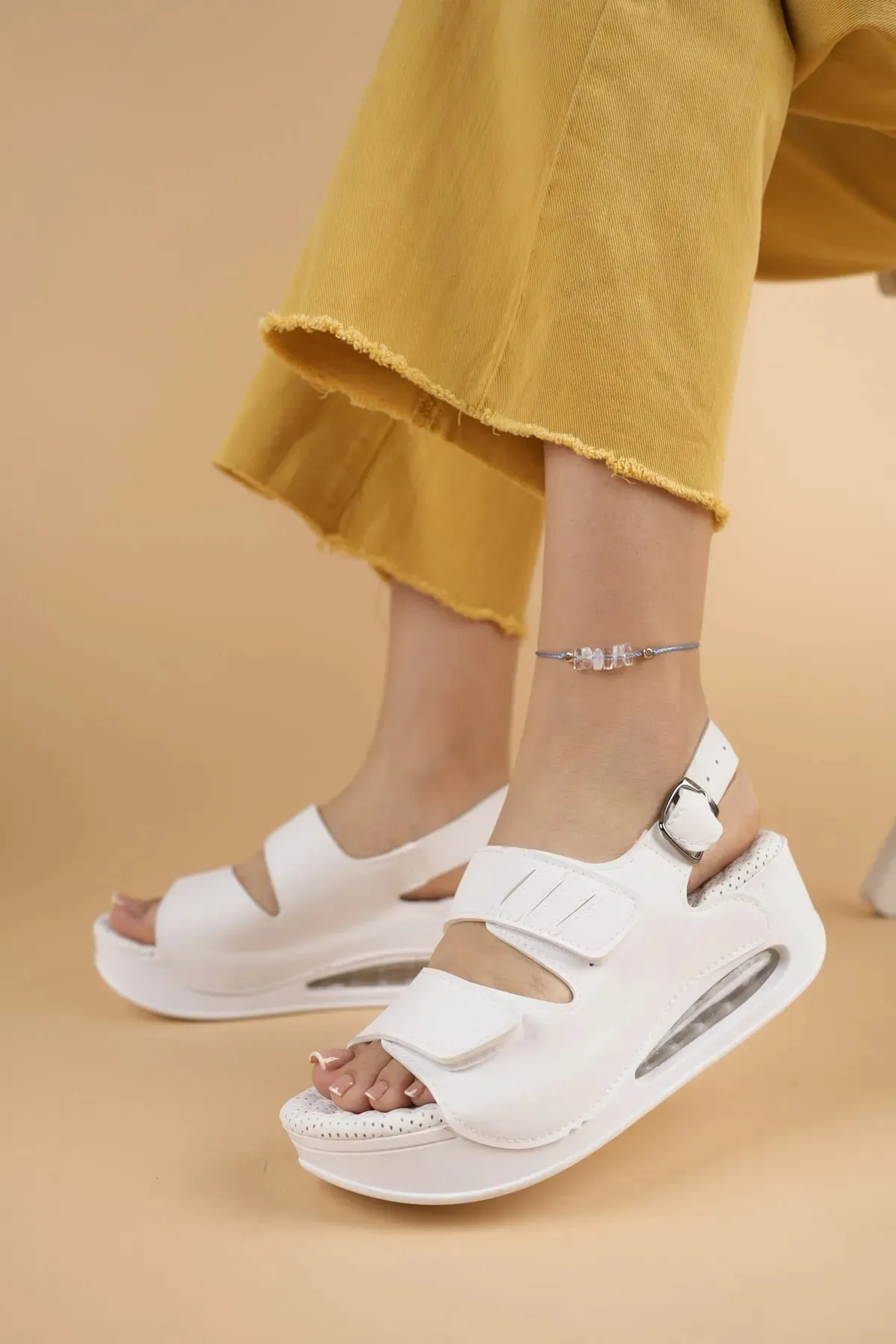 Anatomical Orthopedic Double Banded Heel Medical Sabo Women's Slipper Sandal