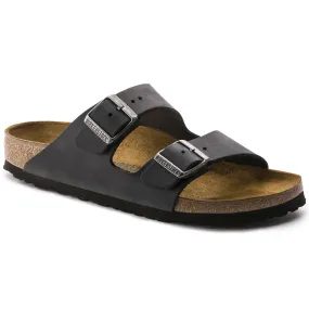 BIRKENSTOCK Arizona Oiled Leather Regular - Black