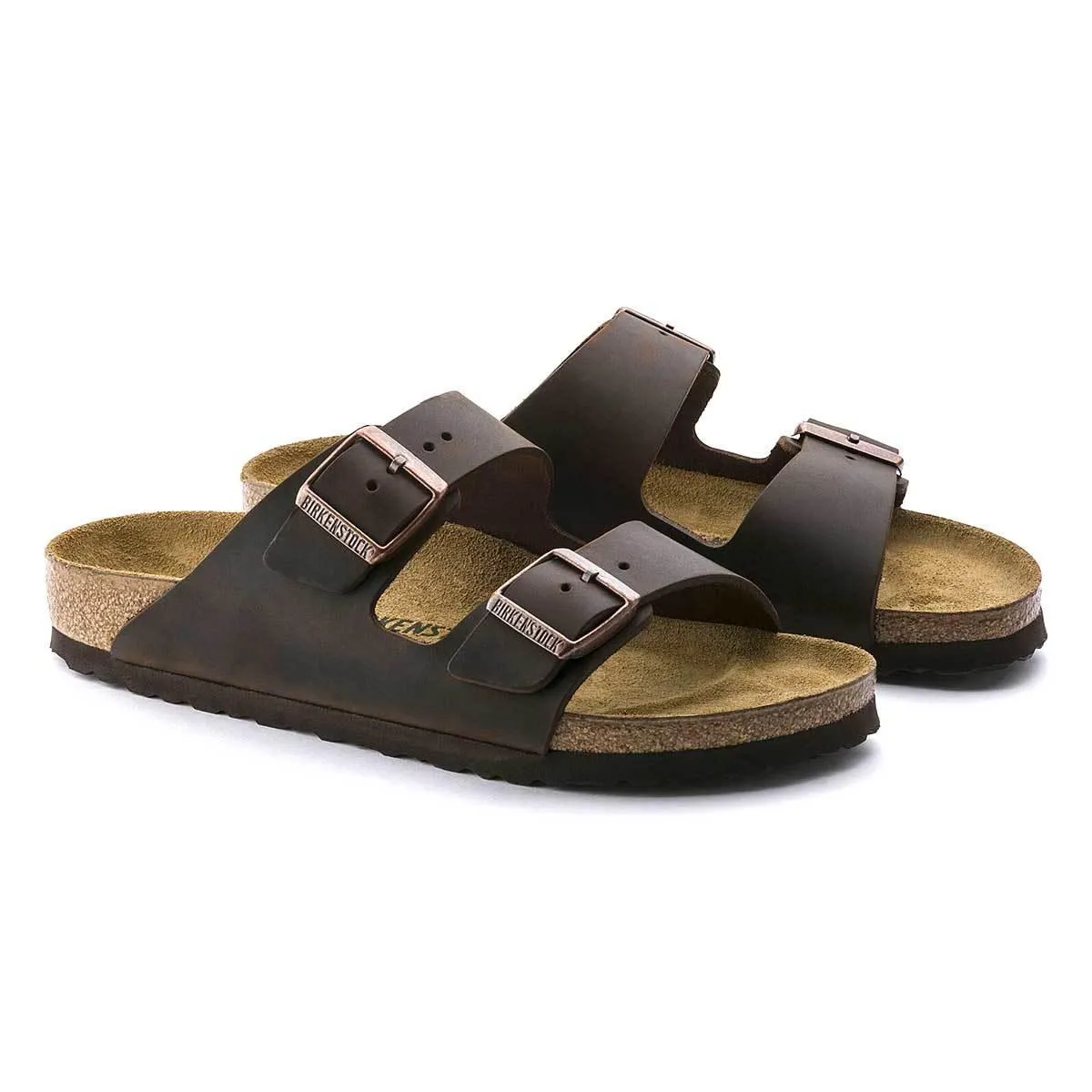 Birkenstock Arizona Oiled Leather Sandals - Narrow - Habana