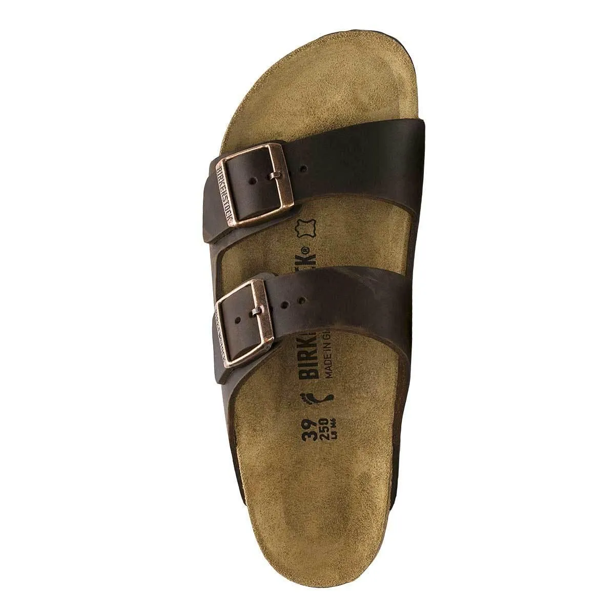 Birkenstock Arizona Oiled Leather Sandals - Narrow - Habana