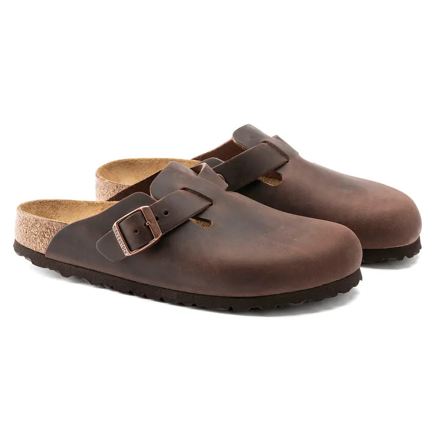 Birkenstock - Boston NU Oiled Leather Habana N 860133