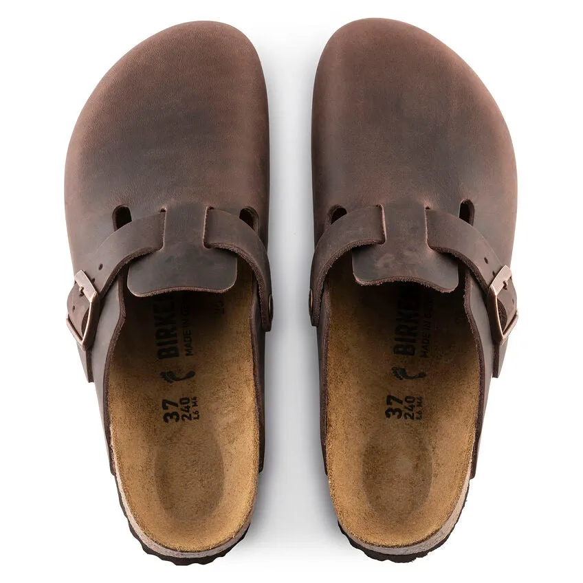 Birkenstock - Boston NU Oiled Leather Habana N 860133