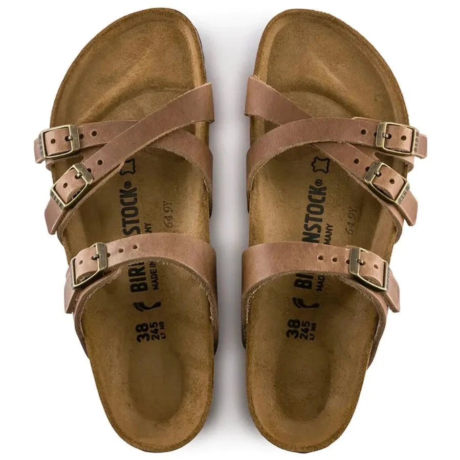 BIRKENSTOCK Franca Tabacco Oiled Leather Sandal