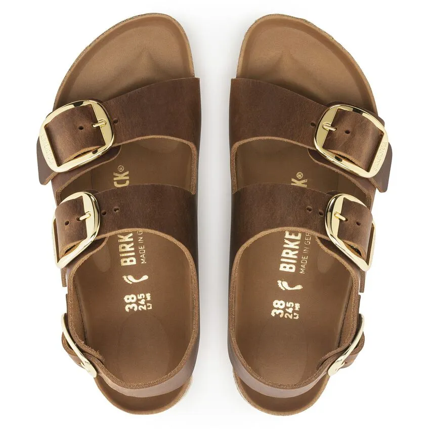 Birkenstock W Milano Big Buckle COGNAC - REGULAR