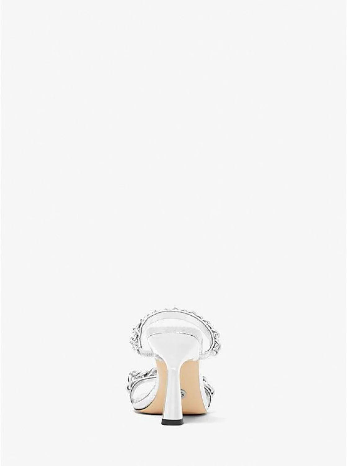 Clara Embellished Metallic Snake Embossed Leather Sandal