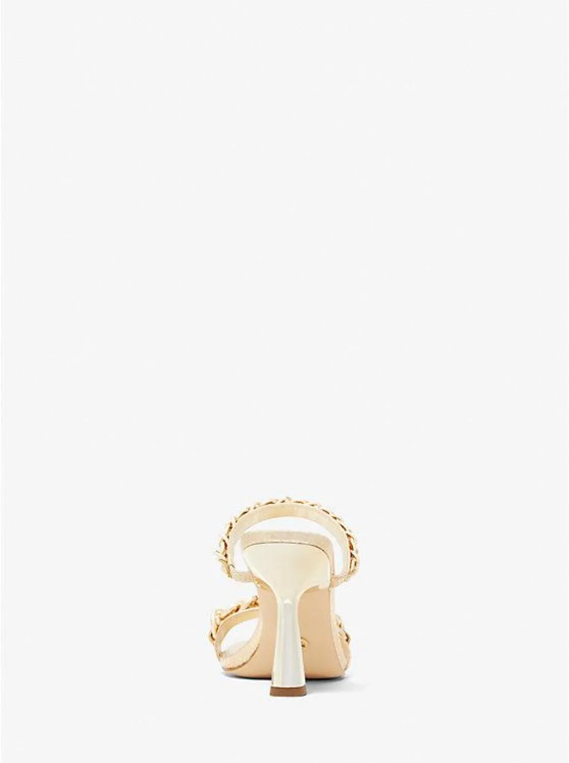 Clara Embellished Metallic Snake Embossed Leather Sandal
