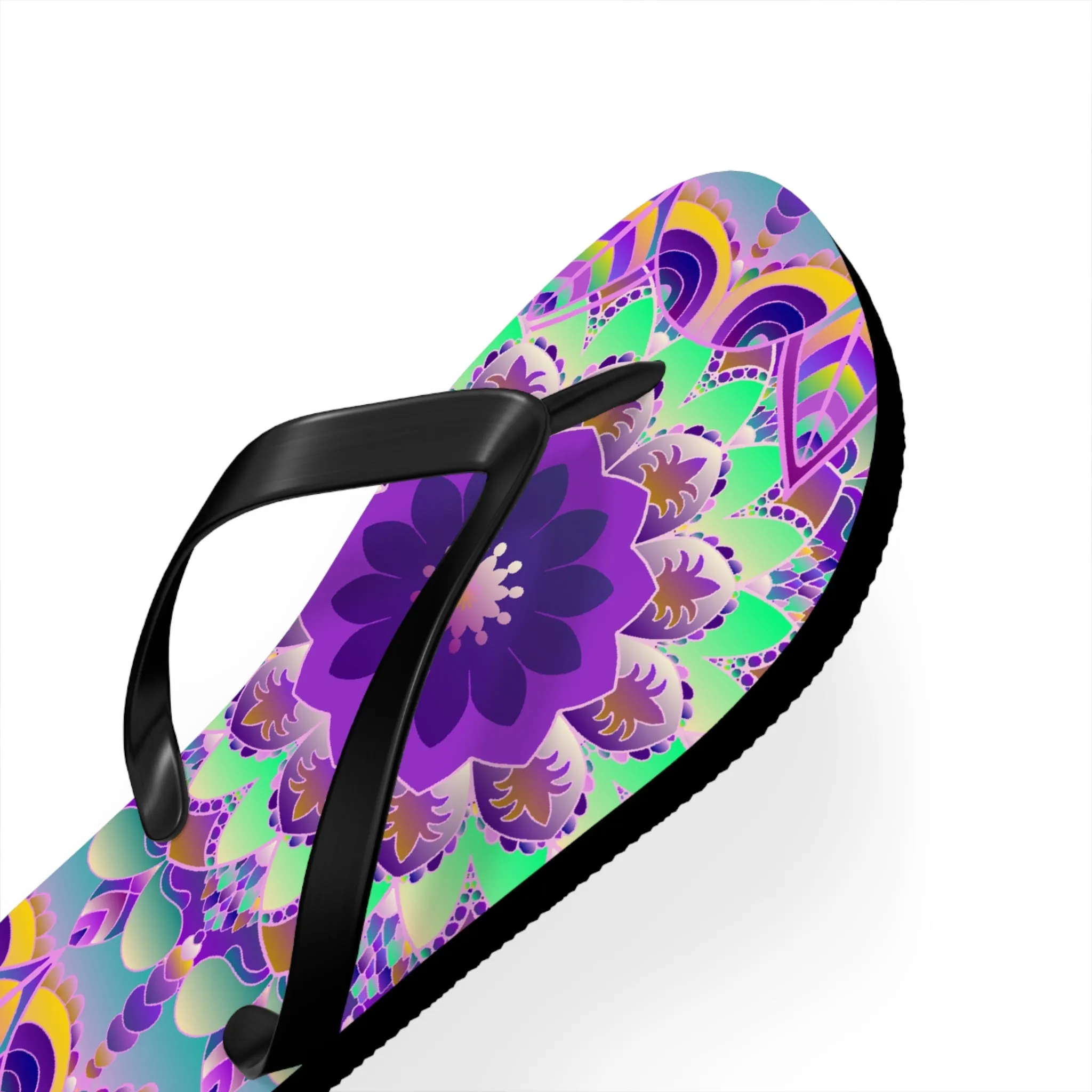 Colorful Mandala Flip Flops for Summer