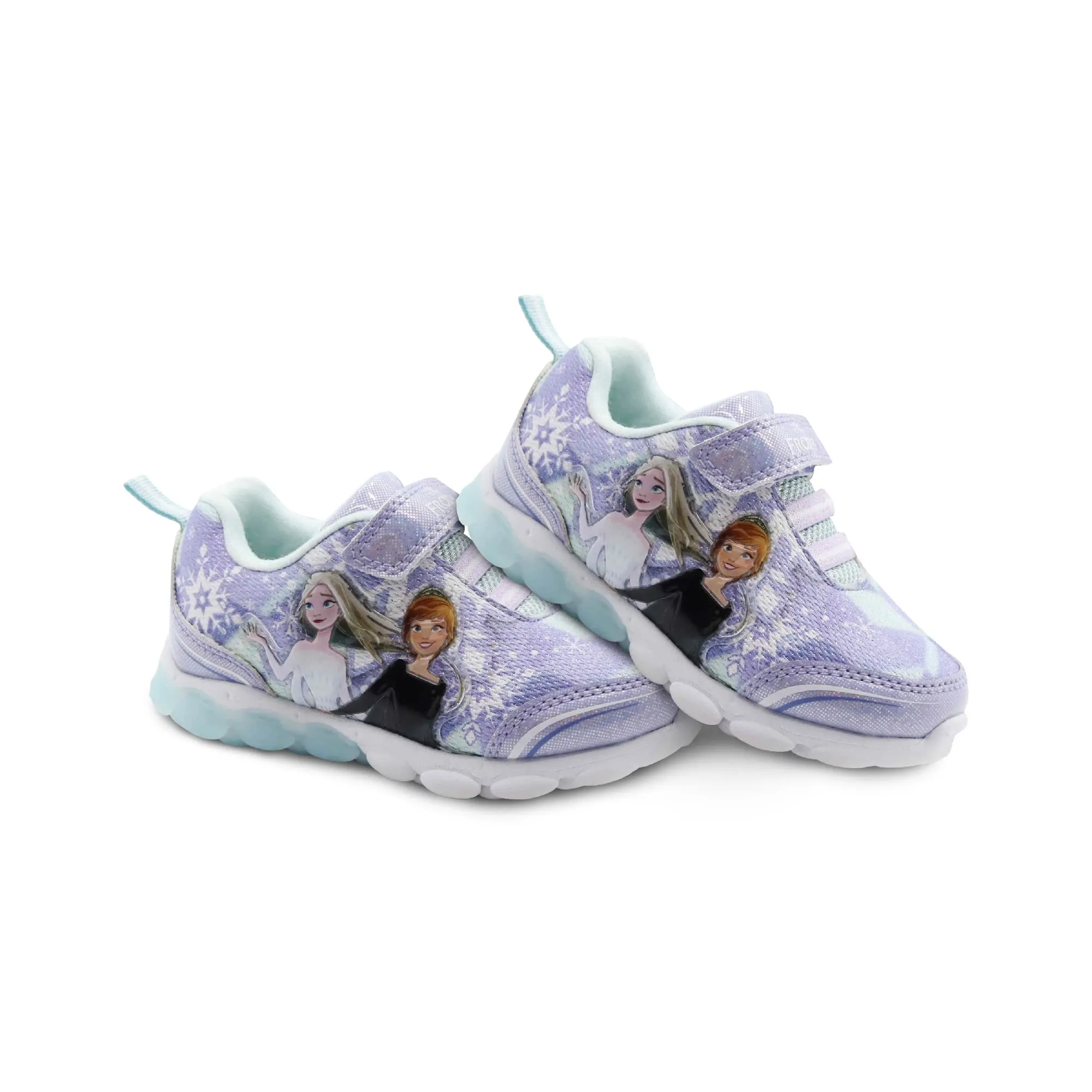 Disney Frozen 2 Girl's Lighted Athletic Sneaker, Lilac (Toddler/Little Kid)