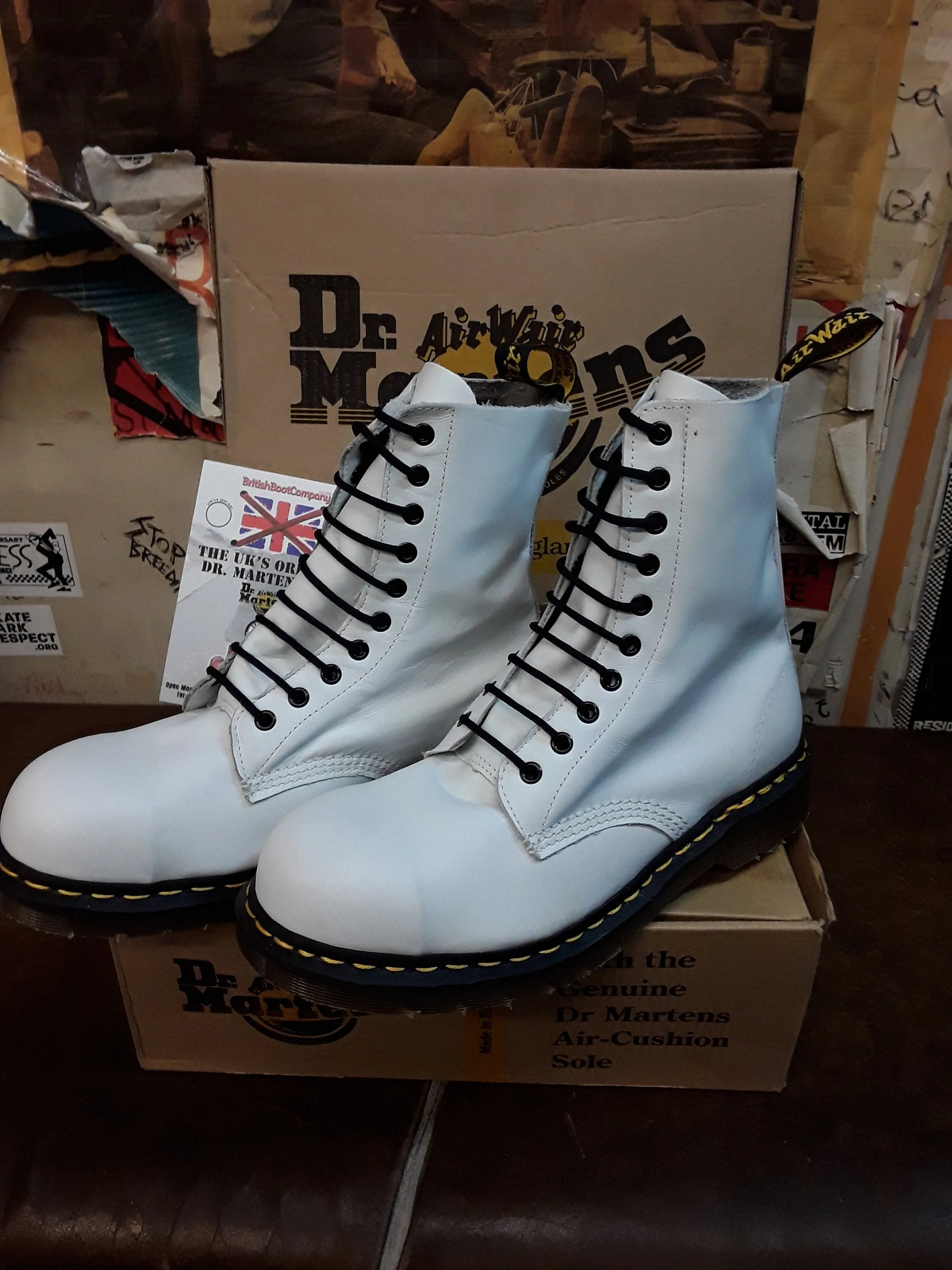 Dr Martens 1919, size UK9, Made in England, in the 1990s, 10 Hole Steel toe