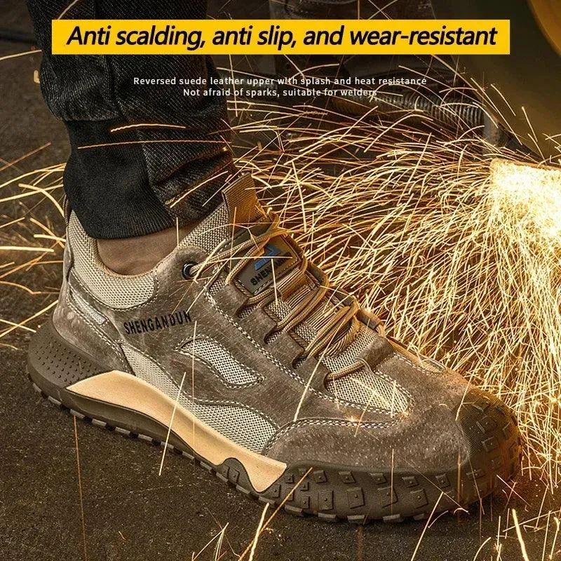 Fashion Steel Toe Cap Safety Boots – Anti-Scalding & Anti-Smashing Protective Work Shoes