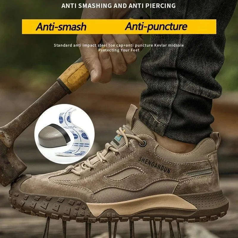 Fashion Steel Toe Cap Safety Boots – Anti-Scalding & Anti-Smashing Protective Work Shoes
