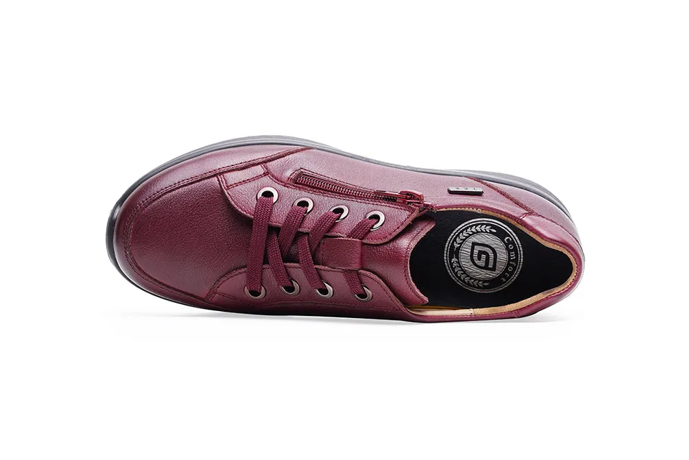 Ladies G-Comfort Lace Shoes Medoc Brush Nappa Leather P-811R Waterproof