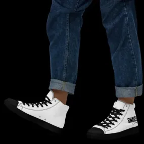 Men's High Top Canvas Shoes: Durable Polyester Upper, EVA Rubber Outsole