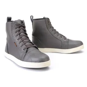Milwaukee Leather MBM9003WP Men's Grey Leather and Canvas Reinforced