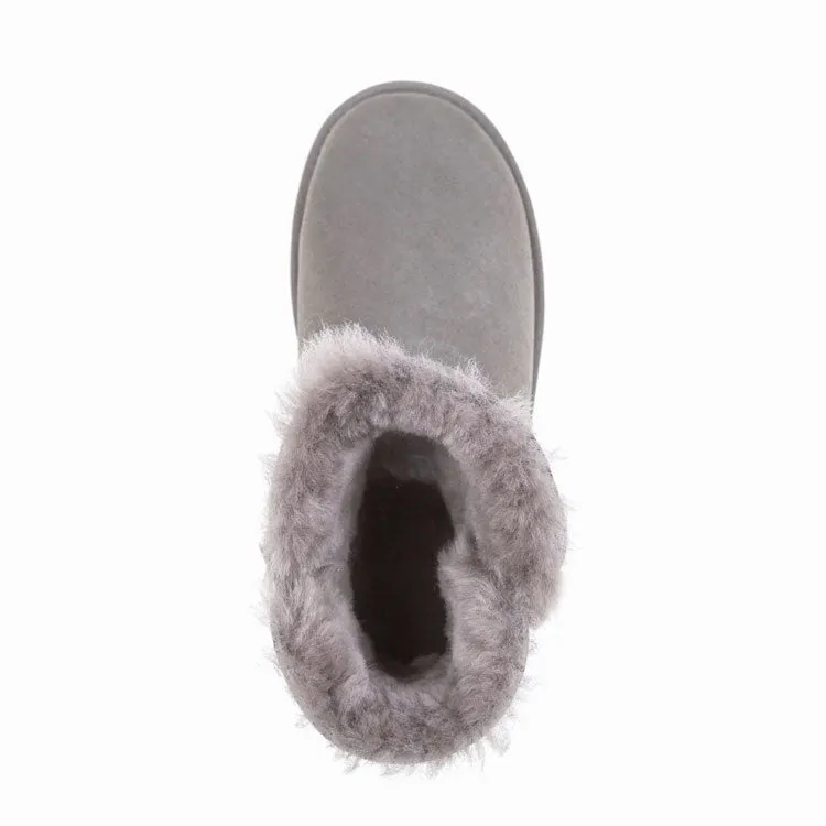 OZWEAR Ugg Classic Mini Button Whth Swarovski Boots (Water Resistant)