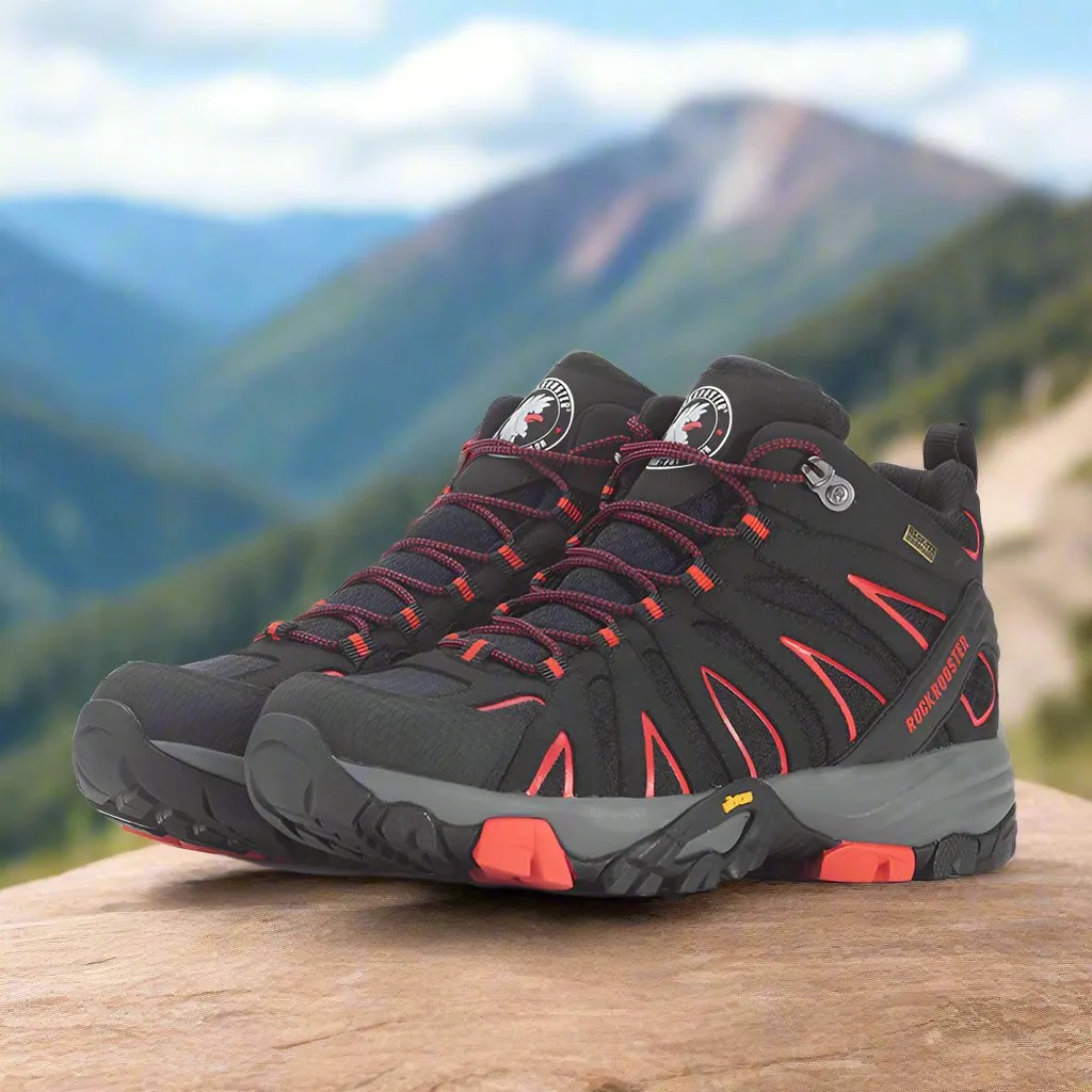 RockRooster Bedrock Black – 6-Inch Waterproof Hiking Boots
