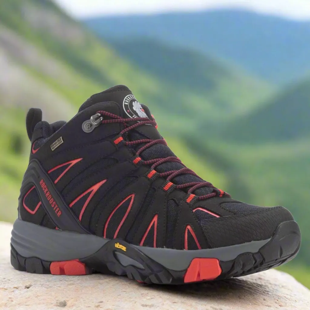 RockRooster Bedrock Black – 6-Inch Waterproof Hiking Boots