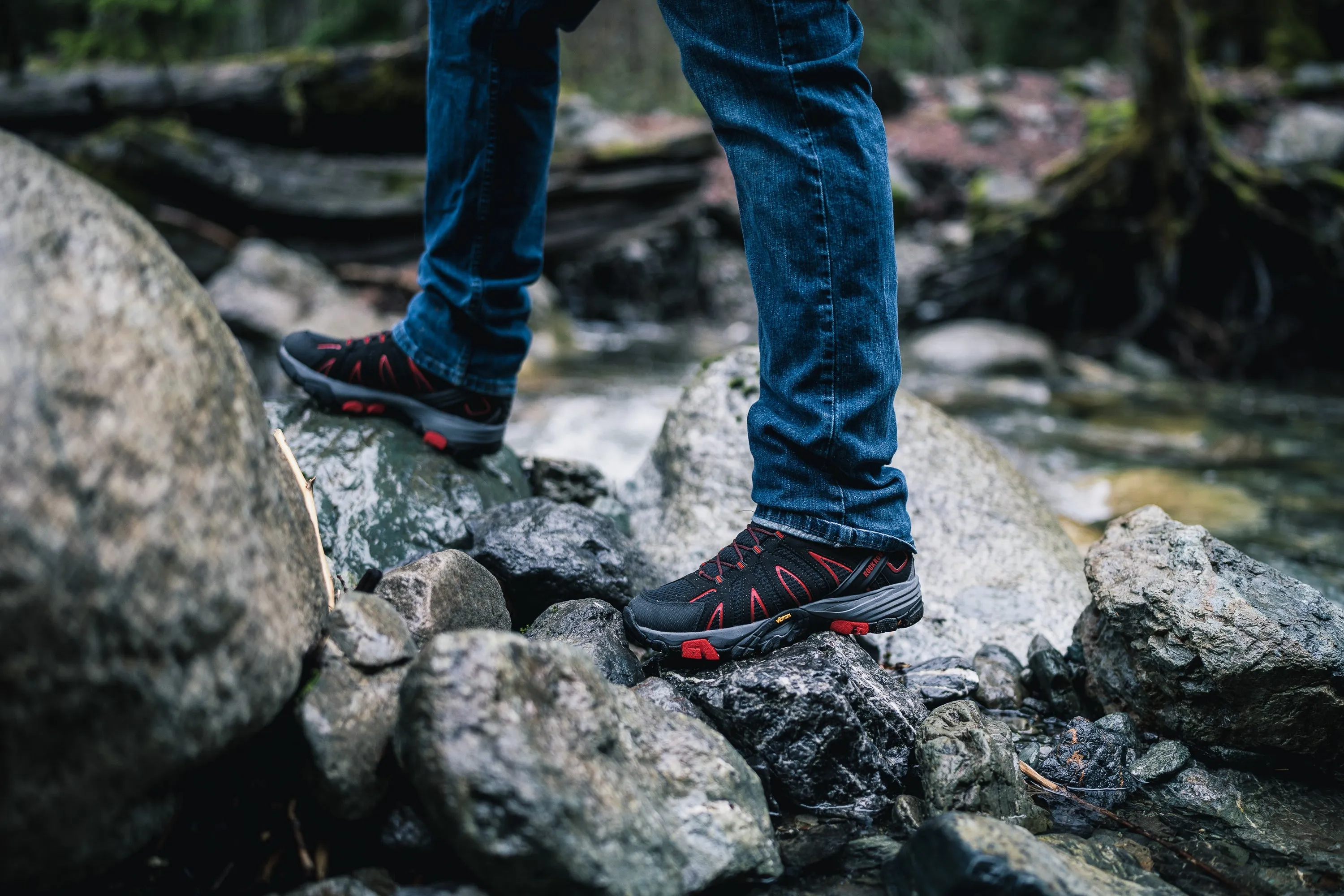 RockRooster Bedrock Black – 6-Inch Waterproof Hiking Boots