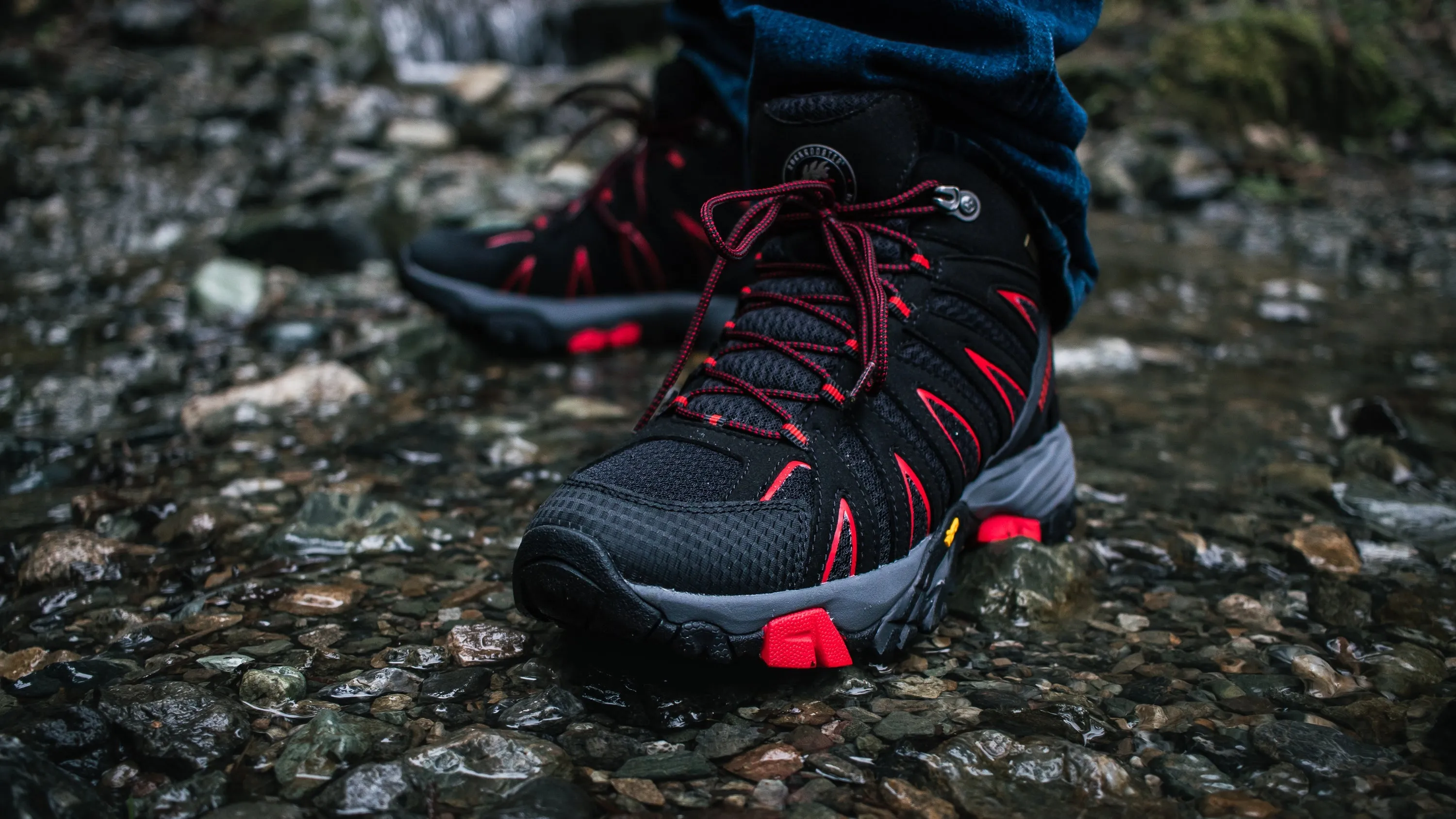 RockRooster Bedrock Black – 6-Inch Waterproof Hiking Boots