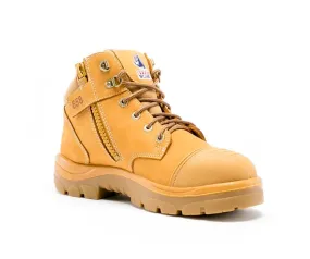 STEEL BLUE 312658 PARKES ZIP: SCUFF CAP BOOT - WHEAT