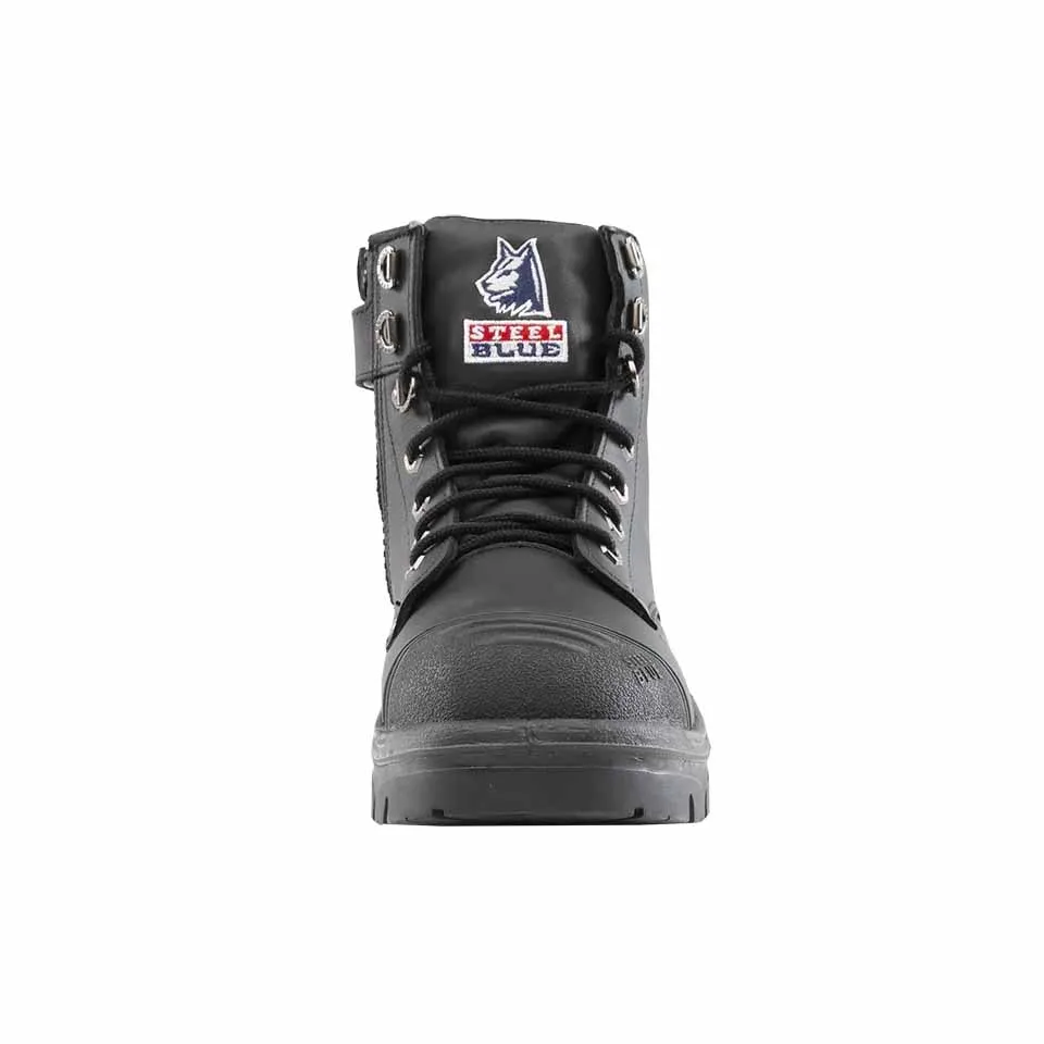 Steel Blue Argyle Zip Scuff Cap 312652 Work Boots - Black