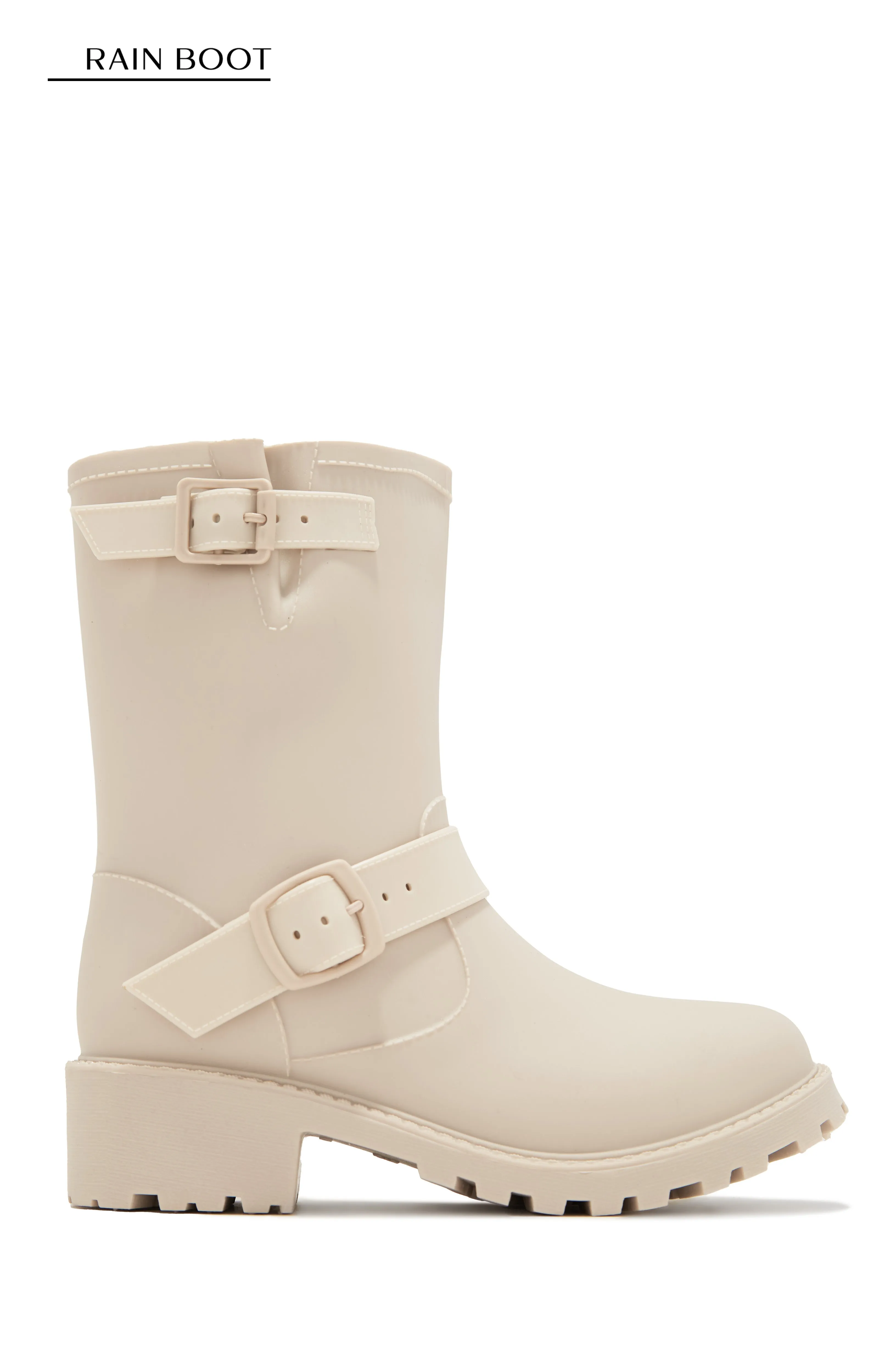 Stormy Water Resistant Rain Boots - Nude