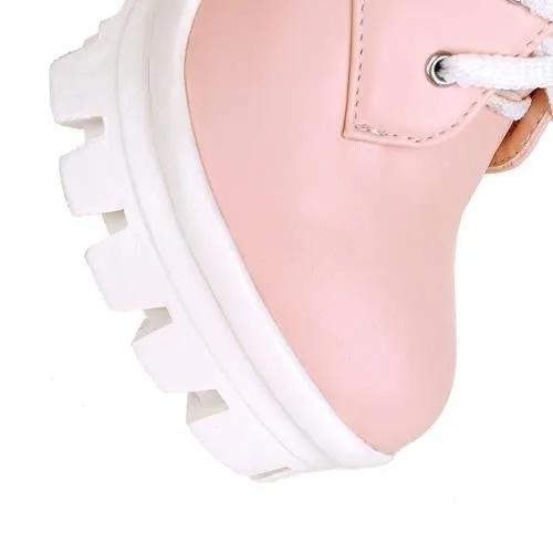 Women's Autumn/Winter High Heels Lace Up Ankle Boots