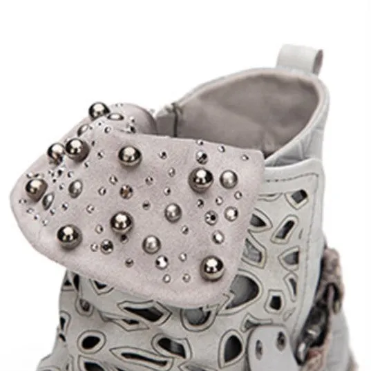 Women's Autumn/Winter Western Style PU Leather Ankle Boots