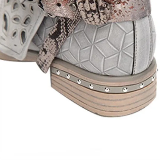Women's Autumn/Winter Western Style PU Leather Ankle Boots