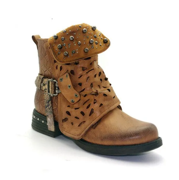 Women's Autumn/Winter Western Style PU Leather Ankle Boots