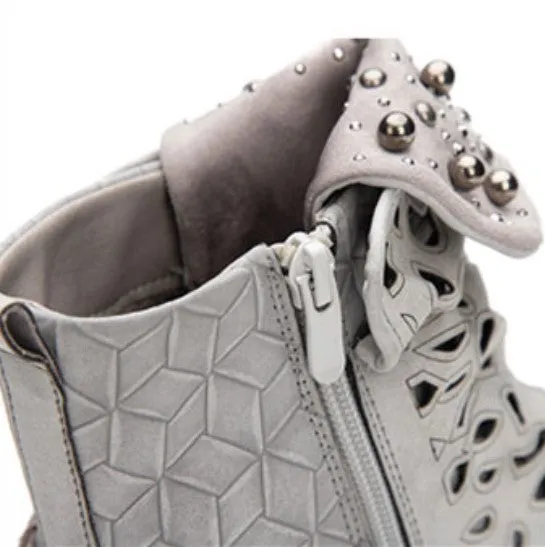 Women's Autumn/Winter Western Style PU Leather Ankle Boots
